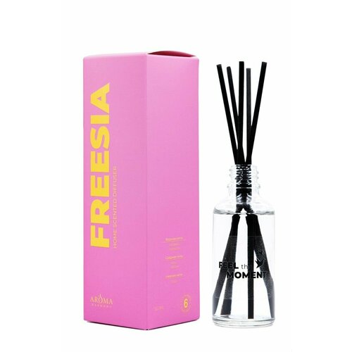 Диффузор ароматический для дома с палочками FREESIA Фрезия 50мл розовый