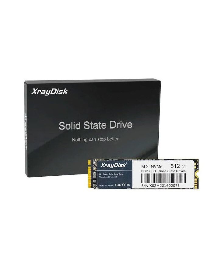 Накопитель SSD M.2 512GB Xray, NVMe 3D TLC NAND 2200/1600MB/s