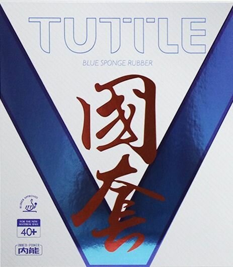 Накладка TUTTLE Beijing V national красная на синей губке на ракетки для настольного тенниса 39 градусов 2мм.