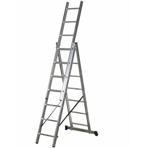 Лестница стремянка HiluxPRO высота 5,6м 3х7 ступеней, завод лестниц
