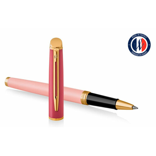 waterman ручка роллер hemisphere essential 0 8 мм s0920350 1 шт Ручка роллер Waterman Hemisphere Colour Blocking (2179898) Pink GT F черн. черн. подар. кор.