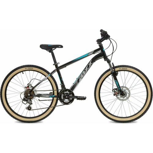 Подростковый горный MTB велосипед Foxx Caiman 24 2024 14 AND quot 24SHD CAIMAN14BK4 черный 1834900₽