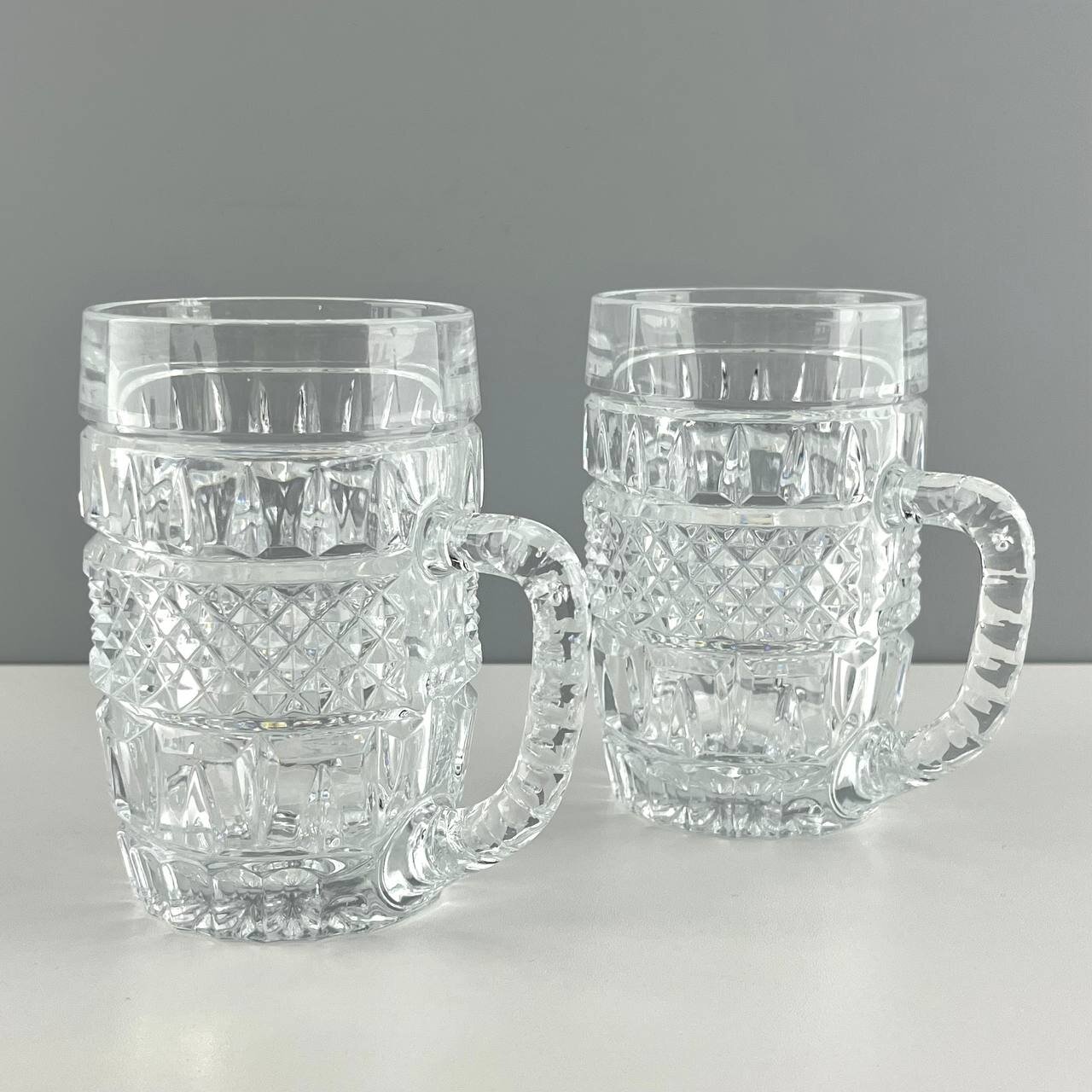 фото Винтажные пивные кружки "Кристалл". Хрусталь Bohemia. Чехословакия, 1980-е.