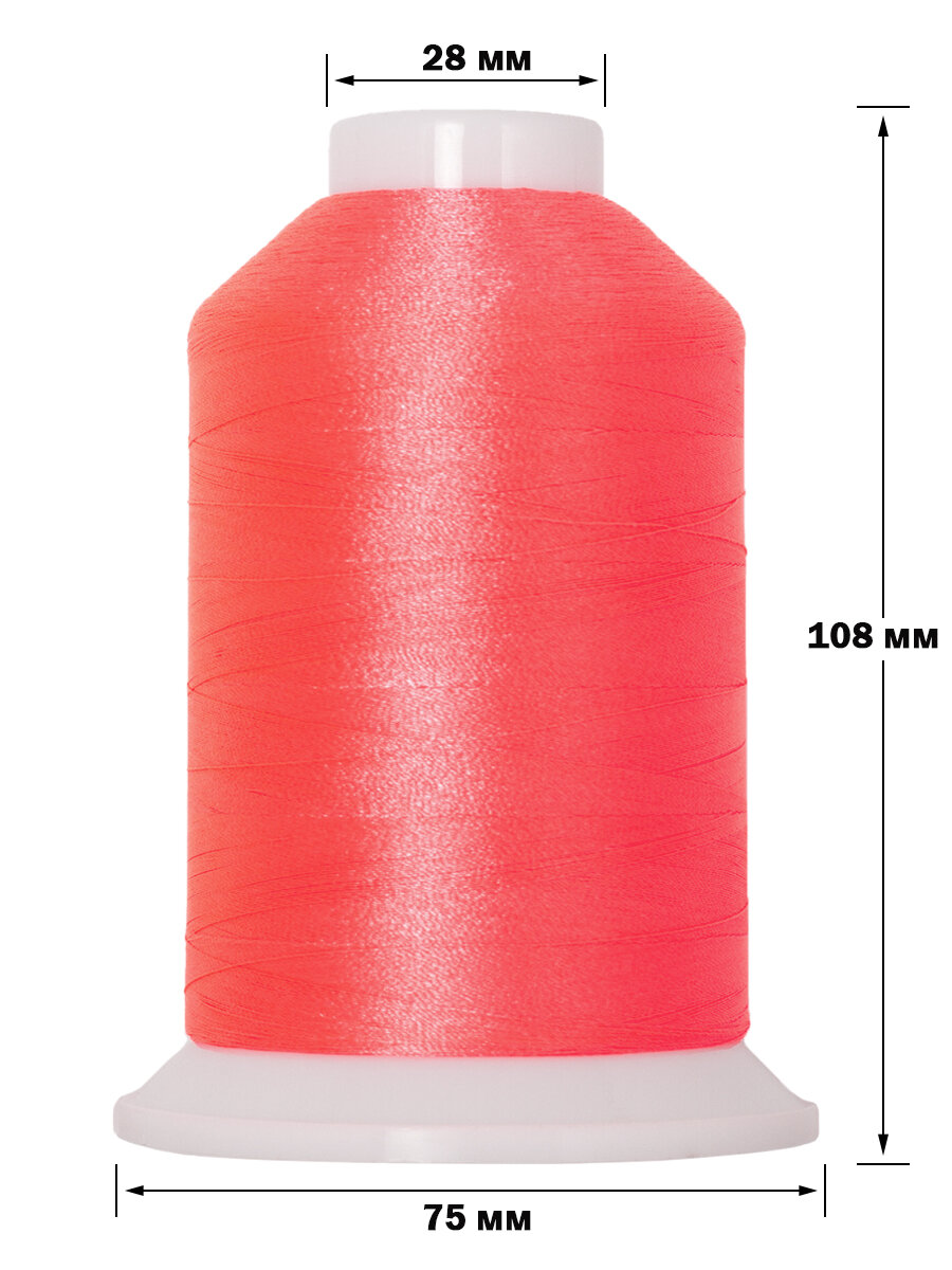 Нитки швейные для вышивания SAFIRA 120D/2, 5000м — фото 1