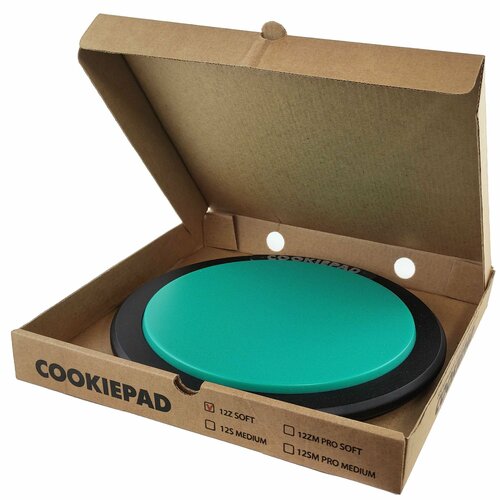 COOKIEPAD 12Z Тренировочный бесшумный пэд. Цвет зеленый. rdf cookiepad 6ks 6 дюймовый тихий тренировочный пэд барабан с реалистичным отскоком medium