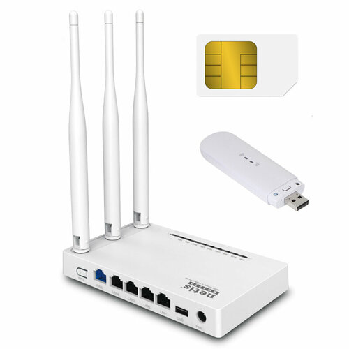 Интернет 3G 4G LTE комплект Офис/Дача - 2 Wi-Fi (роутер + 4G модем) Цифриус тариф мтс для ноутбука роутер lte powerbank 6000 мач москва