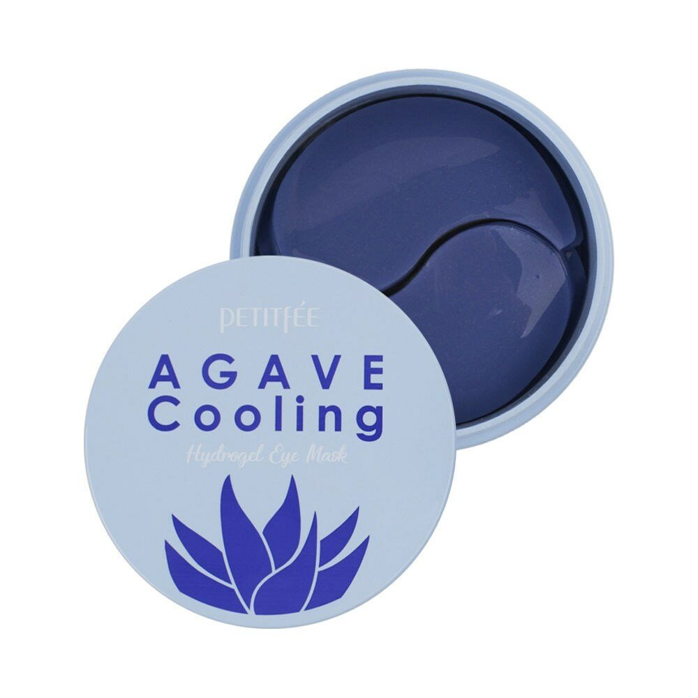 Petitfee охлаждающие гидрогелевые патчи с экстрактом агавы Agave cooling hydrogel eye mask, 60 шт.