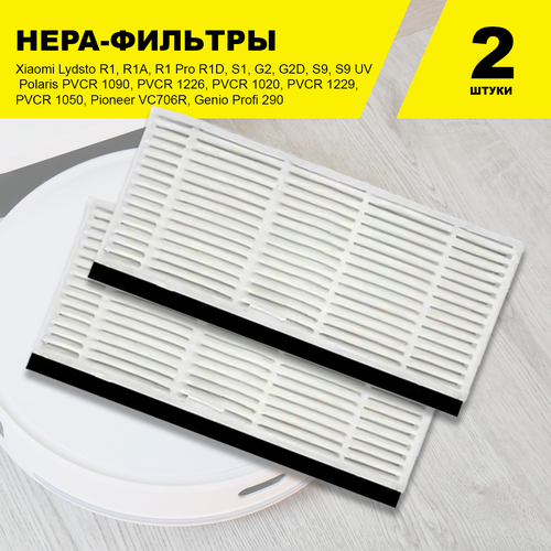 HEPA-фильтры для пылесосов Lydsto R1, G2, S1, S9, Polaris PVCR 1226, 1090, 1020, 1229, 1050, Pioneer VC706R, Coredy R750