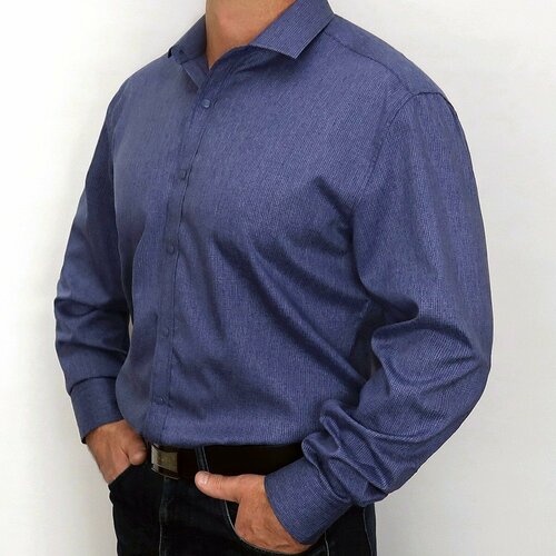 фото Рубашка westcolor, размер 7xl, синий