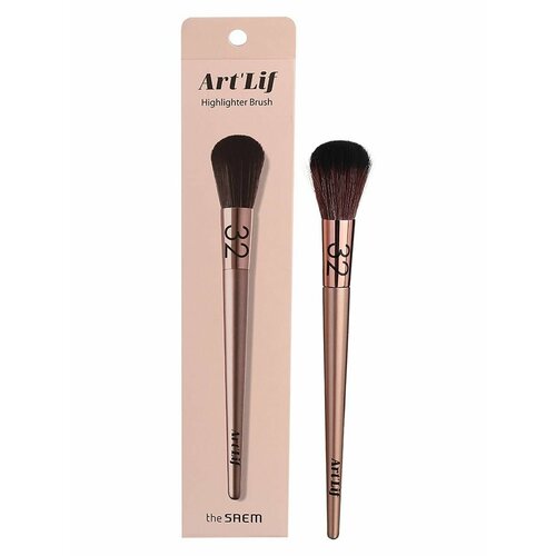 Кисть косметическая 32, 35 гр, Art'Lif Highlighter Brush 32, THE SAEM кисть косметическая the saem art lif highlighter brush 32 1 шт