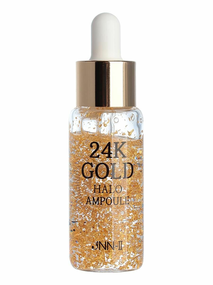 Сыворотка для лица с 24К золотом Jungnani JNN-II 24K Gold Halo Ampoule 30мл - фото №8