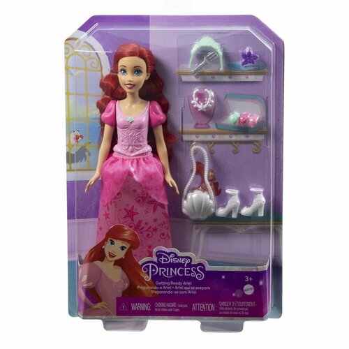 Кукла Mattel Принцесса Ариэль, с 9 аксессуарами HLX34