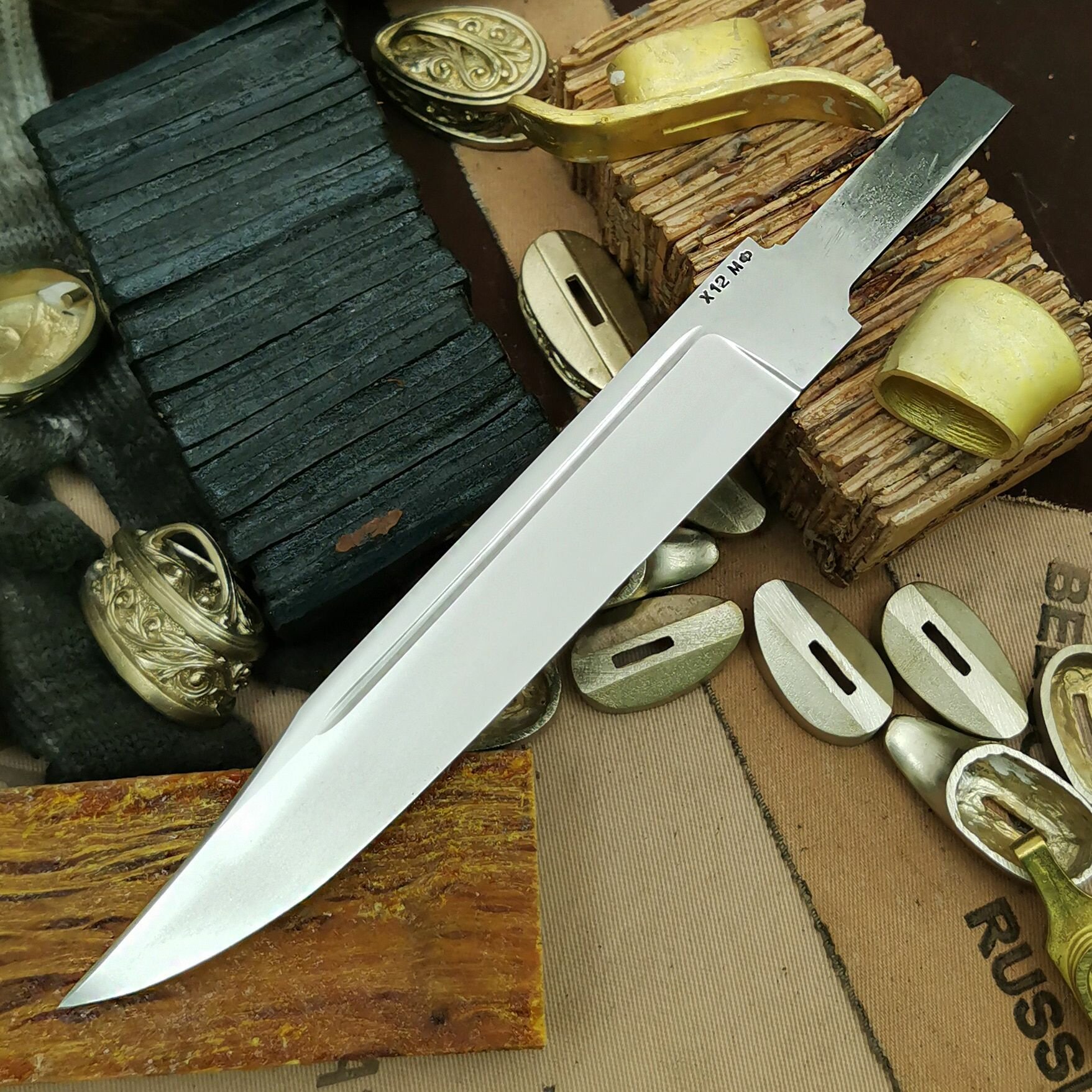 Клинок для ножа "НР-40" из кованой стали Х12МФ (2,4 мм)