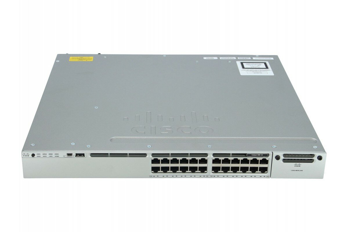 Коммутатор Cisco WS-C3850-24P-S управляемый PоE 435Вт 24 порта