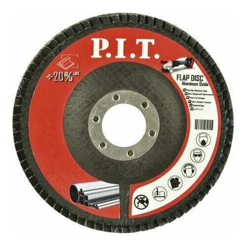 Круг лепестковый шлифовальный PIT 125x222 мм A80APLS01-12580 139₽