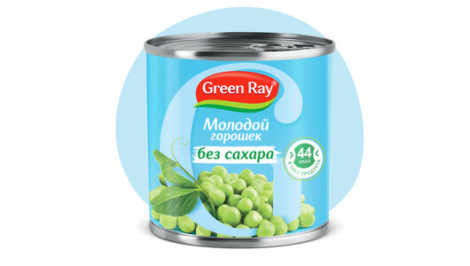 Горошек Green Ray Молодой без сахара