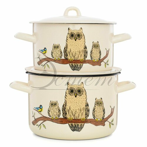 Набор кастрюль эм 4пр Совы 2943л индукция ЭТ 2944₽