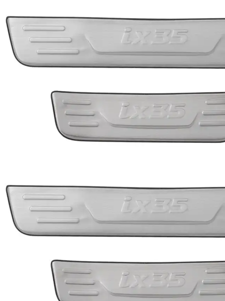 Накладки на пороги Hyundai IX 35 "10-"13, хром