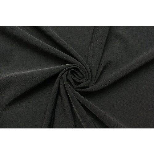 Ткань костюмная стрейч Armani чёрная с серебристыми крапинками, ш144см, 0,5 м