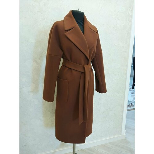 фото Пальто , размер 48, коричневый её.стиль