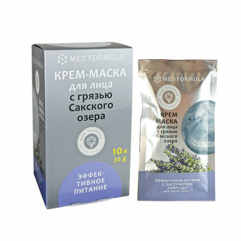 Дом природы Крем-маска “Эффективное питание” для сухой кожи 30 гр х 10 шт (Дом природы, ) - фото №3