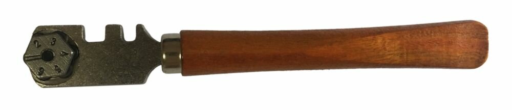 Стеклорез шестироликовый деревянная ручка Sturm! 1077-AL-02