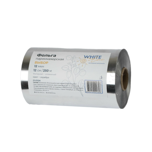 Фольга 12см250м 12мк Выбор серебро 1139₽