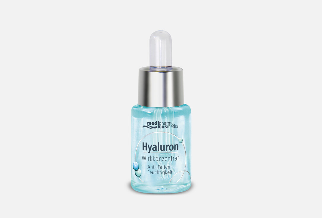 Сыворотка для лица Увлажнение Medipharma Cosmetics Hyaluron Wirkkonzentrat Anti-Falten+Feuchtigkeit / объём 13 мл