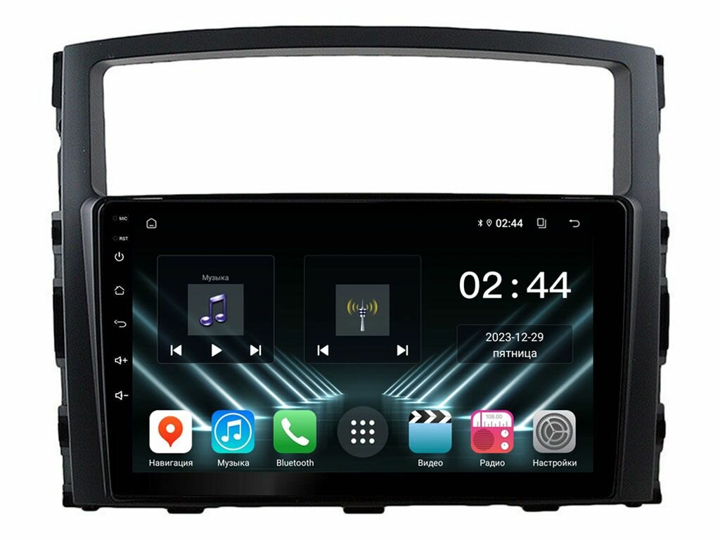 Штатная магнитола Mitsubishi Pajero 4 2006-2023 UNISON 09A1 2Gb/32Gb IPS BT Wi-Fi CarPlay (1009-09A1)