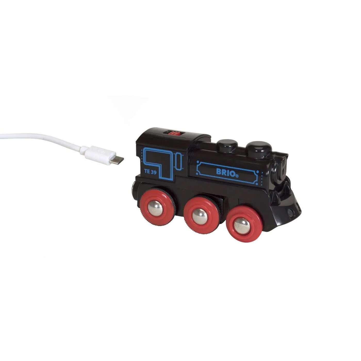 Поезд BRIO Подзаряжаемый ретро-паровоз с mini USB кабелем