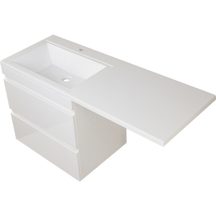 фото Тумба под раковину Style line Даллас Люкс 88 (150) подвесная, под стиральную машину, белая (2000949236469)