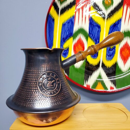 Турка для кофе медная с песком (620 мл) армянская джезва , восточная посуда , подарок