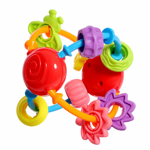 Погремушка детская с прорезывателем для зубов цвет микс 799₽