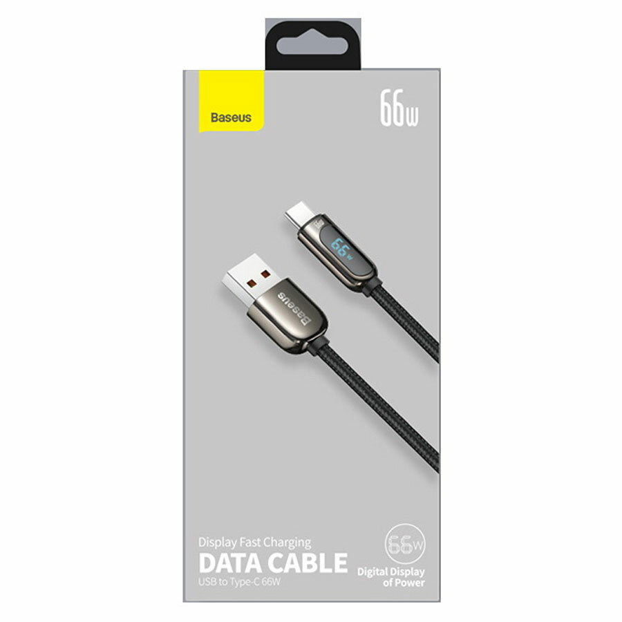 Кабель интерфейсный Baseus USB Type-A 2.0 (m) - USB Type-C (m), Fast Charging, 66W, 1 м, черный - фото №17