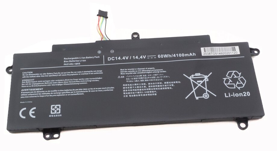 Аккумуляторная батарея для ноутбука Toshiba Tecra Z40T-A1410 14.4V (4100mAh)