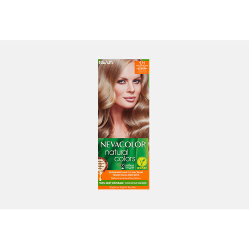 Стойкая крем-краска для волос Neva NEVACOLOR NATURAL COLOR 911 Очень светлый блонд интенсивно пепельный количество 1 шт 600₽