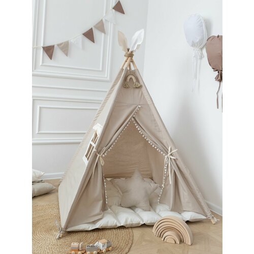 Вигвам детский c ковриком, игровой домик для детей Tipi.room