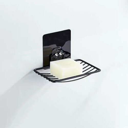 Мыльница для ванной со сливом настенная