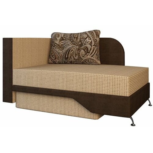 Диван-кушетка Весна левый рогожка темный 70см 15900₽