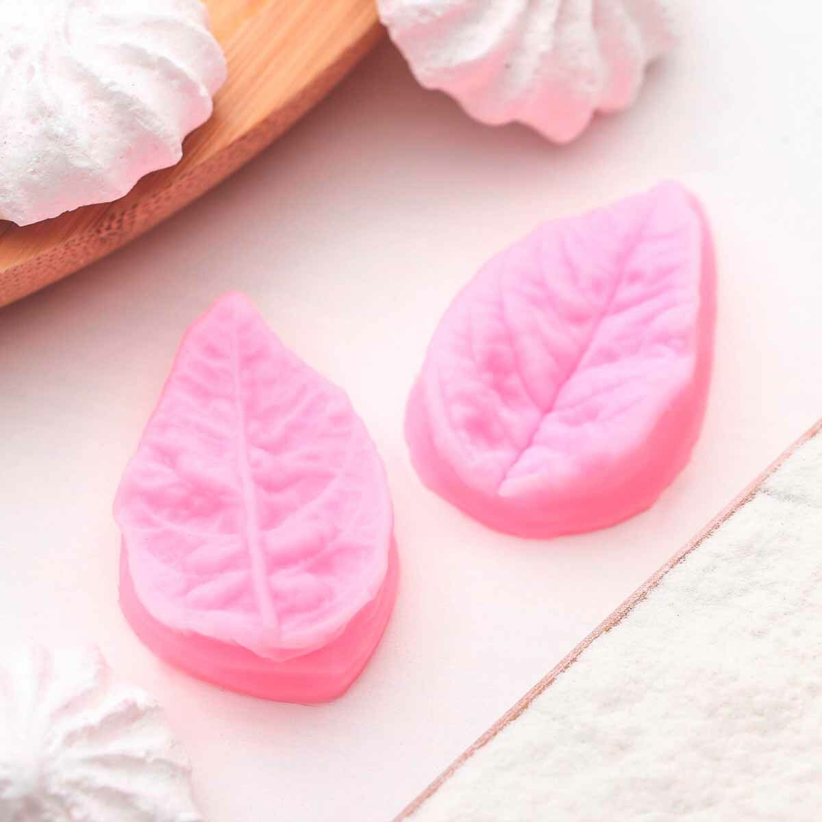 Молд силиконовый для шоколада, воска, мыла, гипса и эпоксидной смолы 'Лист гортензии', 4*2,5*1 см, Арт Узор — фото 1