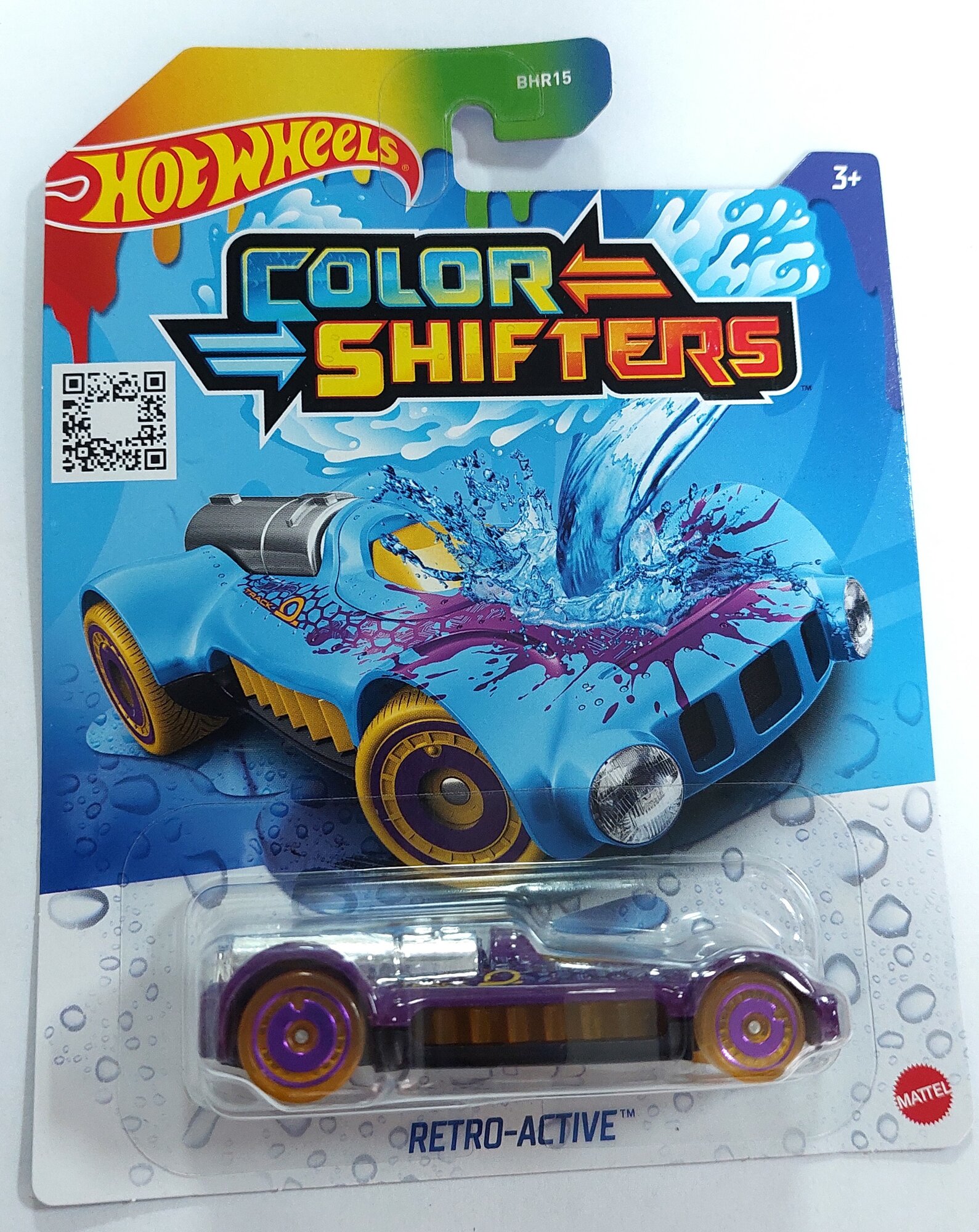 Машинка Hot Wheels BHR15 (Color Shifters ) Retro-Active HXH08-LA15