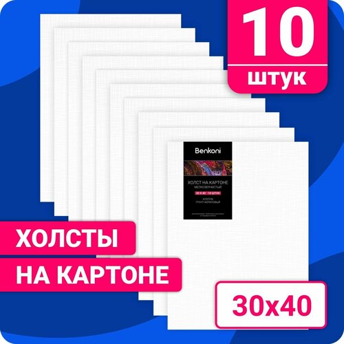 Холст для рисования 30х40 см, 10 шт.