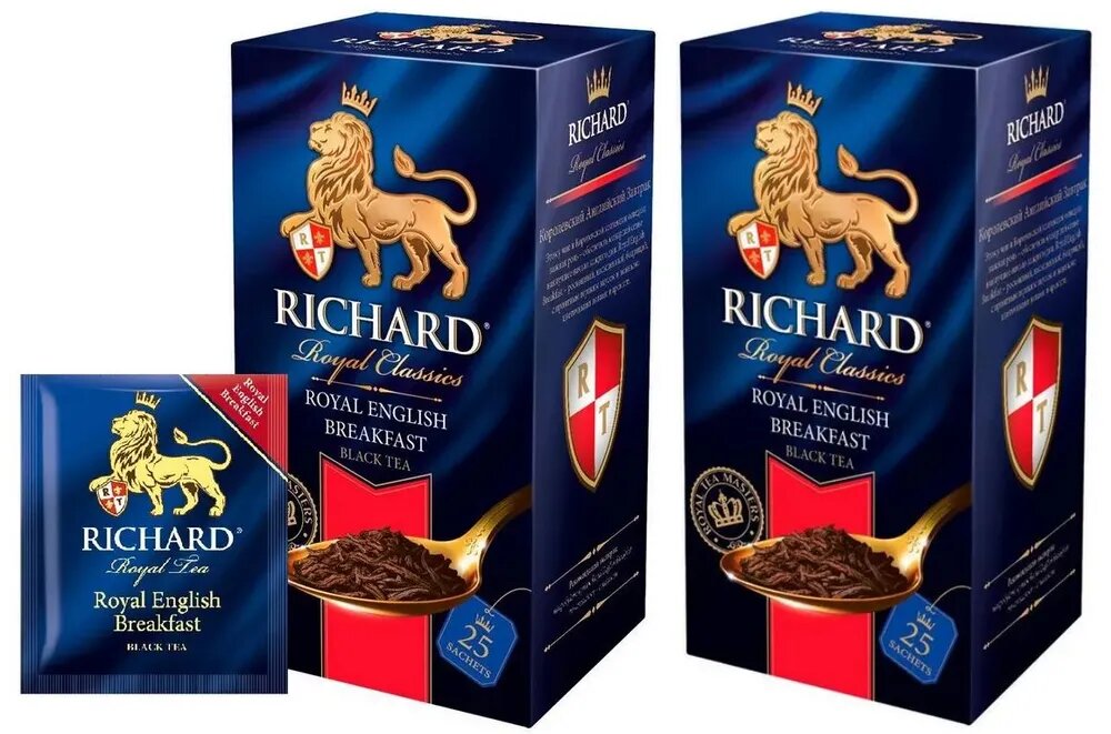 Чай черный Richard Royal English Breakfast 25 пакетов - 2 шт