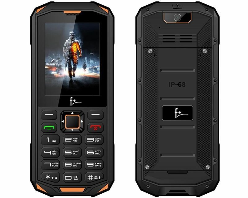 Сотовый телефон F+ R240 Black-orange