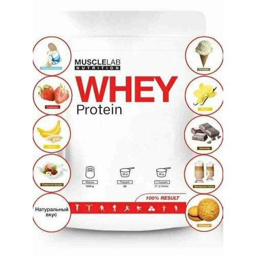 Протеин MuscleLab Nutrition WHEY Protein со вкусом Шоколадно ореховый мусс, 1 кг