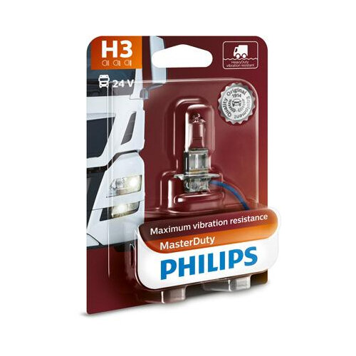 Галогенная лампа Philips MasterDuty H3 24V 70W 3200К - фото №6