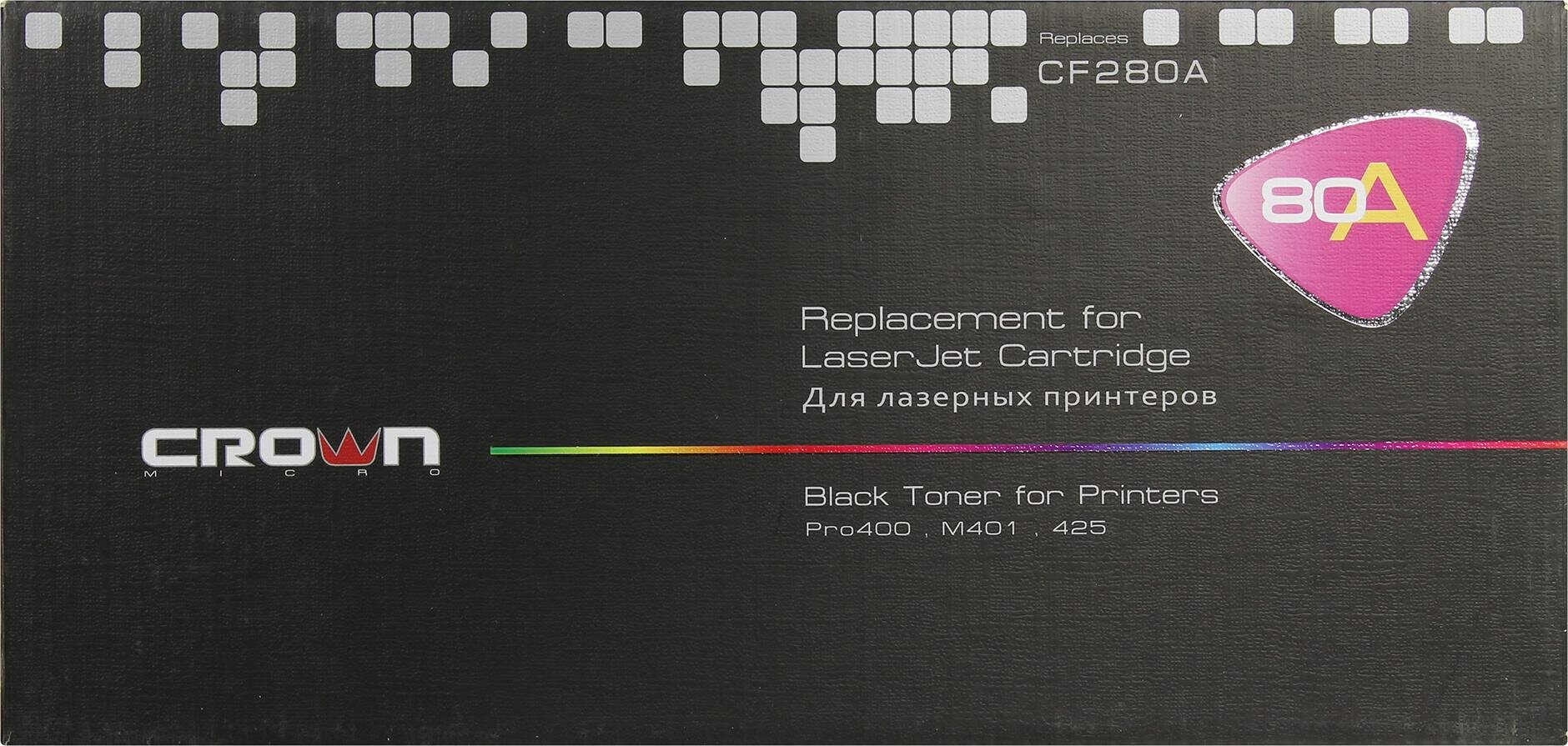Картридж CROWN MICRO CM-CF280A, 2700 стр, черный