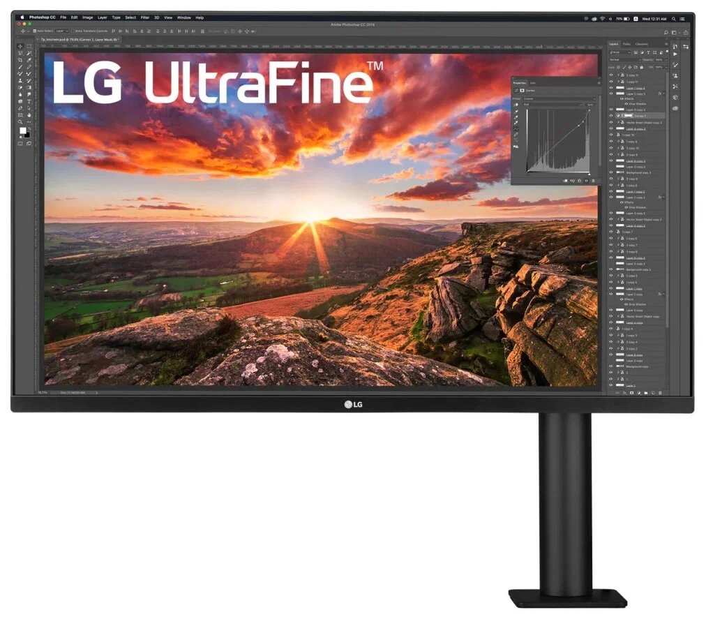 Монитор LG 31.5" (32UN880-B) 3840x2160 60 Гц черный