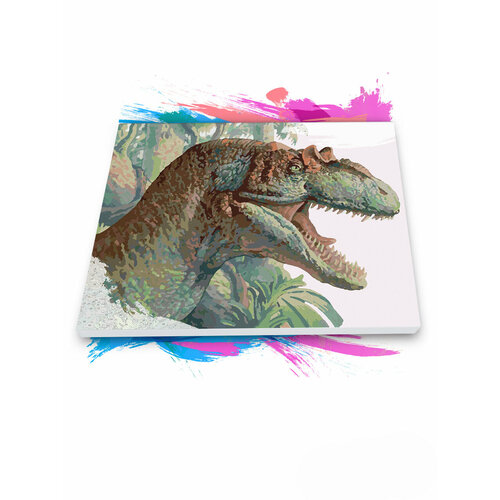 Картина по номерам на холсте Аллозавр, 40 х 60 см картина по номерам на холсте аллозавр ночью 40 х 60 см