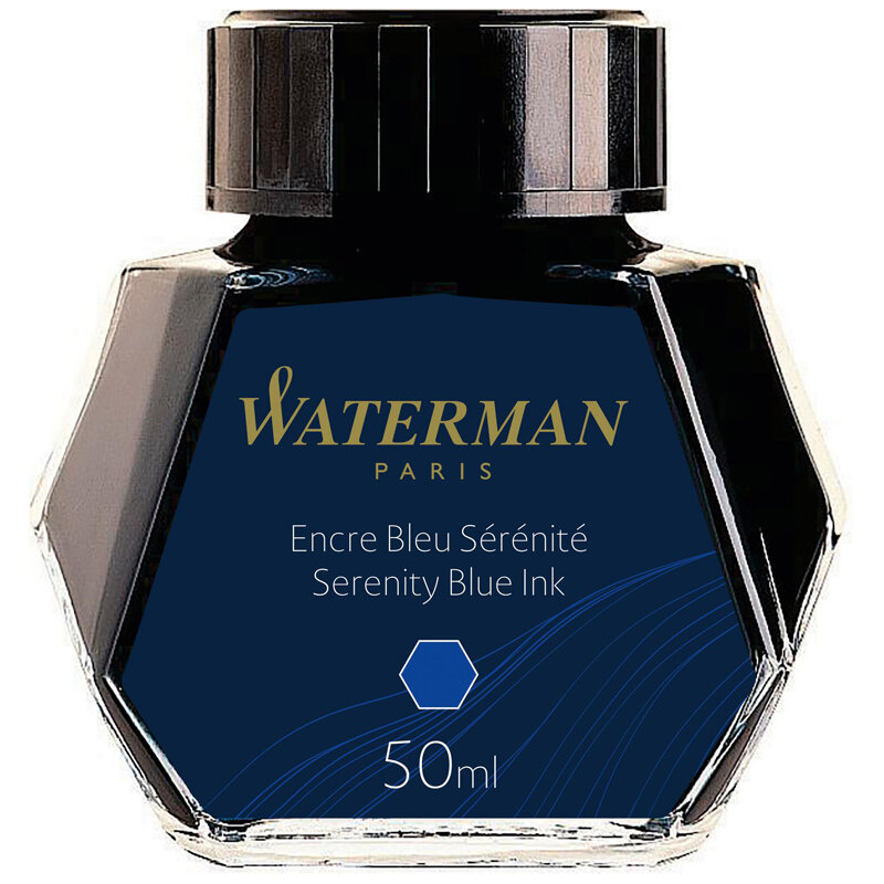 Чернила для перьевой ручки Waterman S01107, 50 мл синий 1 шт.